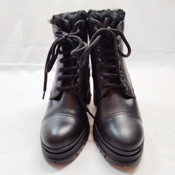 Prada Boots Women Black PVC 530-071425 - Picture 2 of 9